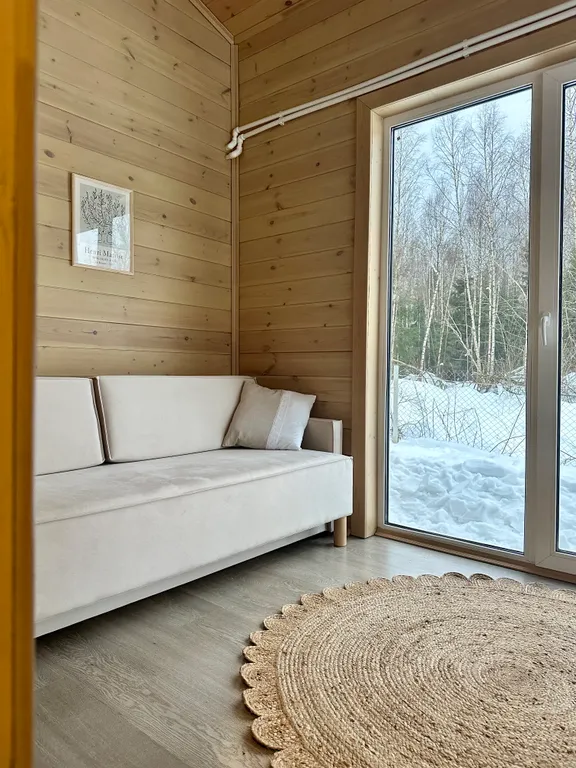 Домик в деревне На Бали Бывали с видом на лес