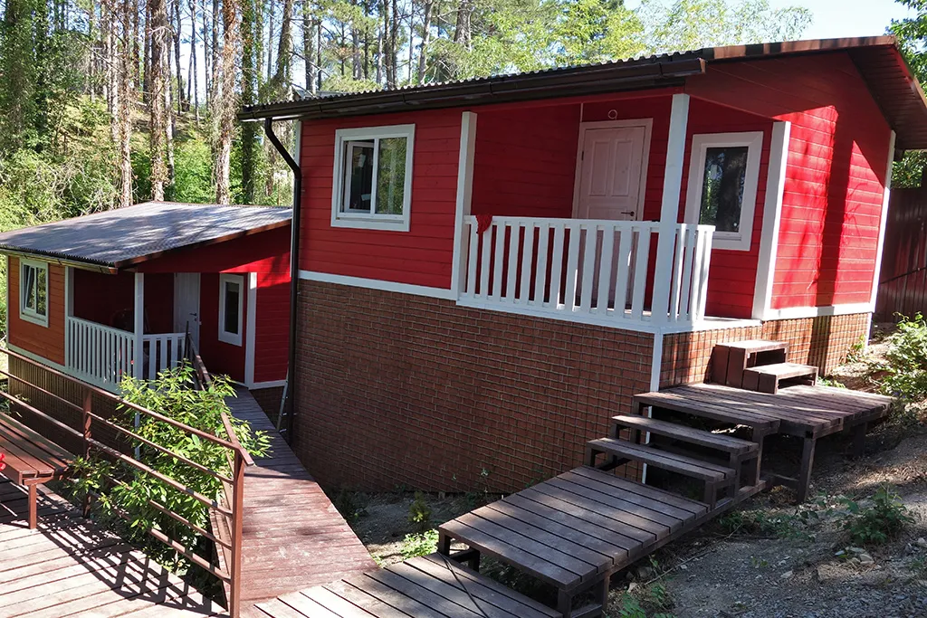 Коттедж Коттедж с изолированной спальней на берегу моря — Гизель-Дере