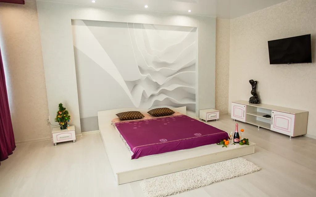 1-комнатная квартира с джакузи дизайнерским ремонтом