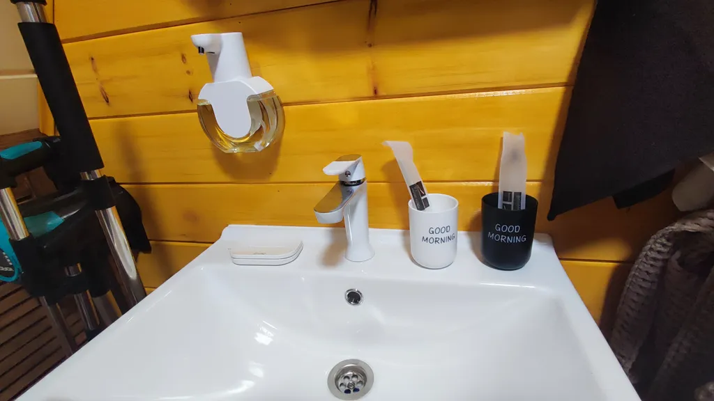 Дом А-фрейм с банным чаном