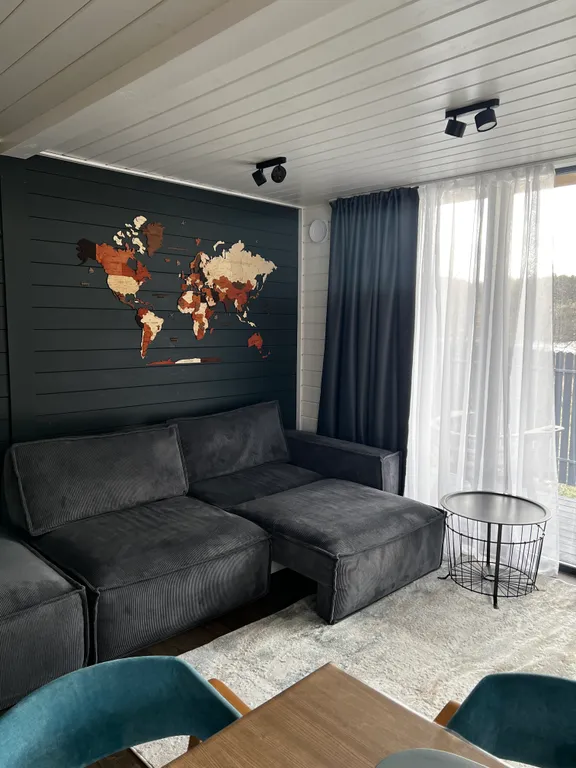 Дом на берегу пруда в Эко-местечке с банным чаном