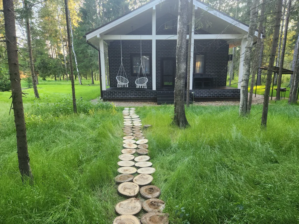 Коттедж в Forest house с сауной в лесу