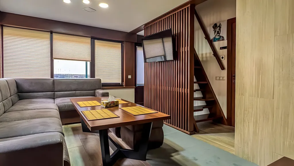 Коттедж с сауной, зоной барбекю и парковкой