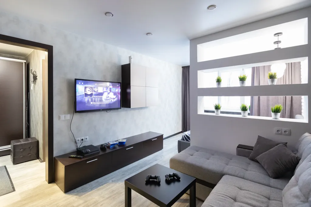 1-комнатная квартира, рядом склон