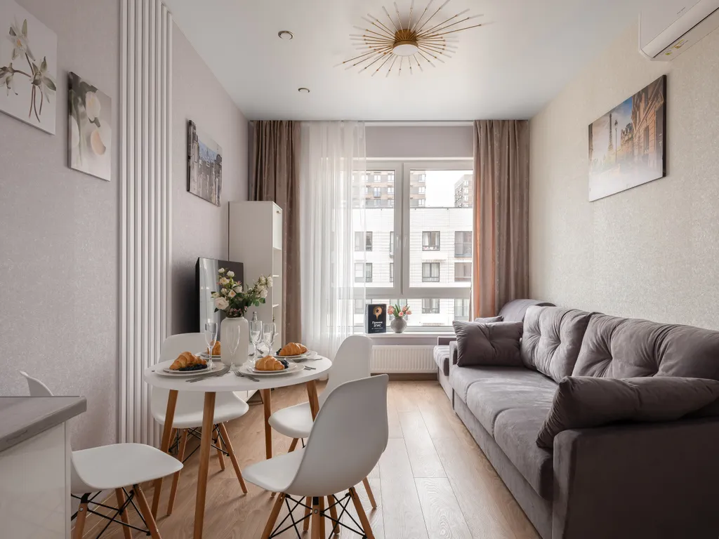 Квартира Новые дизайнерские апартаменты Tulip House с отдельной спальней — Москва