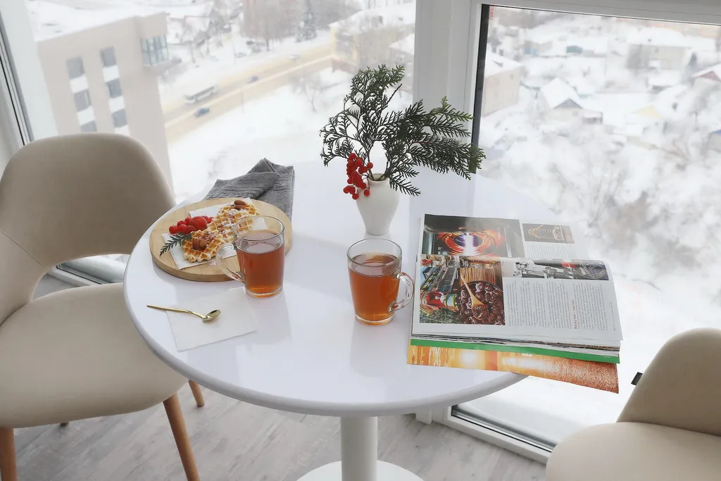 Квартира на 23-м этаже с парящей кроватью