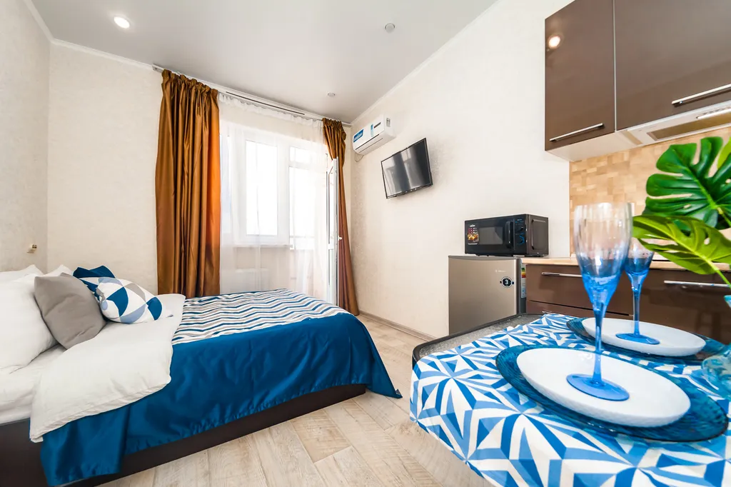 Квартира Квартира Дизайнерская студия с евроремонтом — Анапа