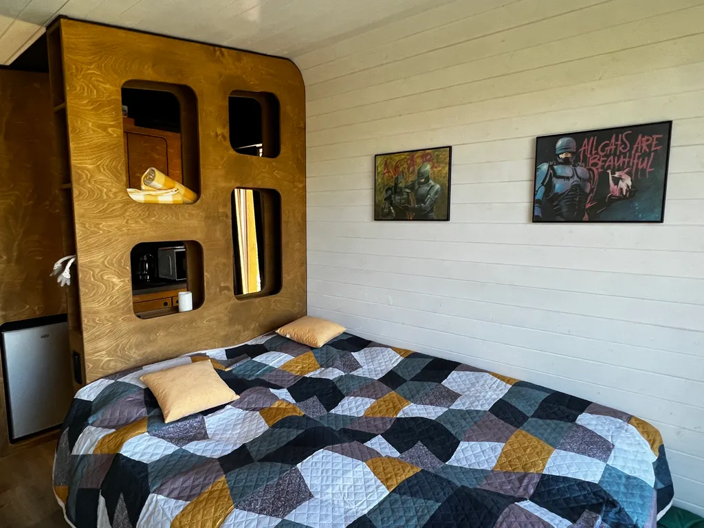 Дом Немо с уличной купелью  в лесу