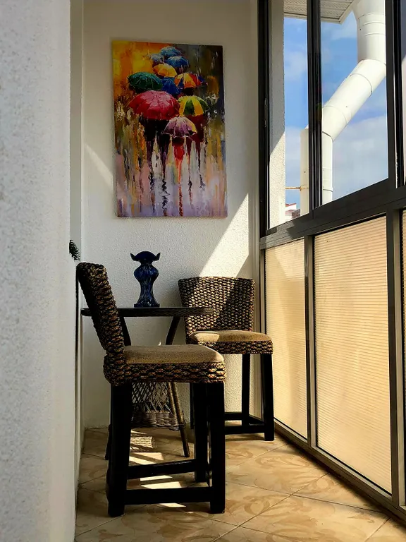 Уютная квартира с отдельной спальней и просторным балконом