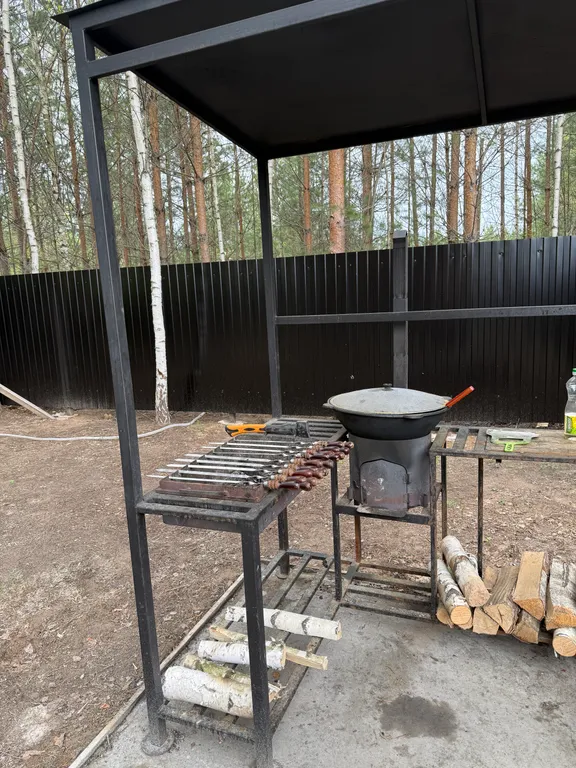 Гостевой дом с баней и чаном в лесу