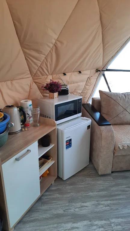 Геокупол с видом на горы