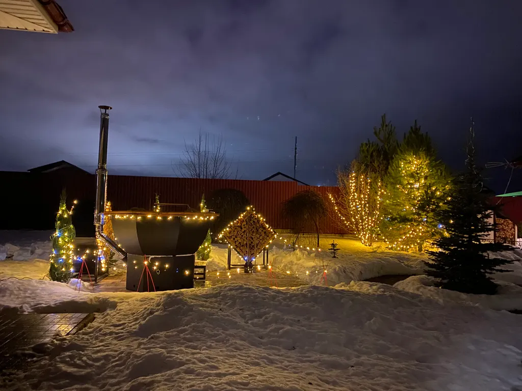 Коттедж Коттедж с новым ремонтом, с танцполом, караоке, баней и чаном — Ермолино