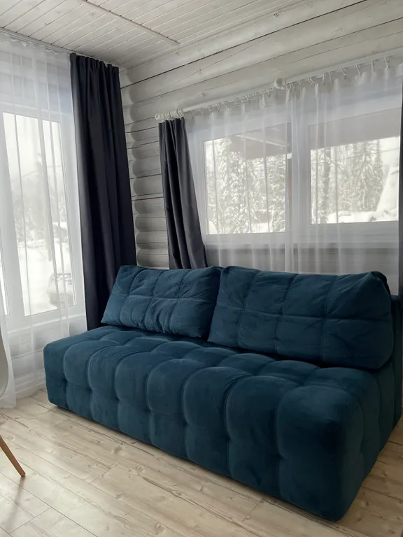 Уютный дом из бревна с 2мя отдельными спальнями