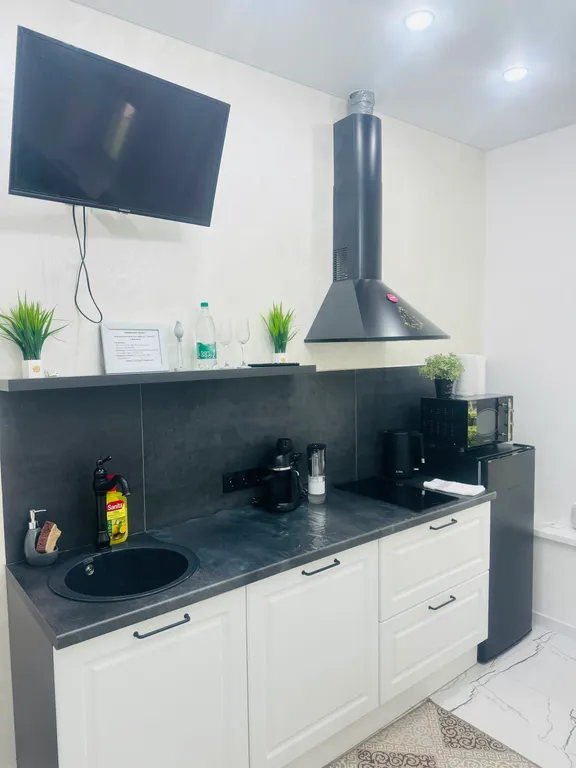 Студия в классическом стиле, на берегу реки В центре города