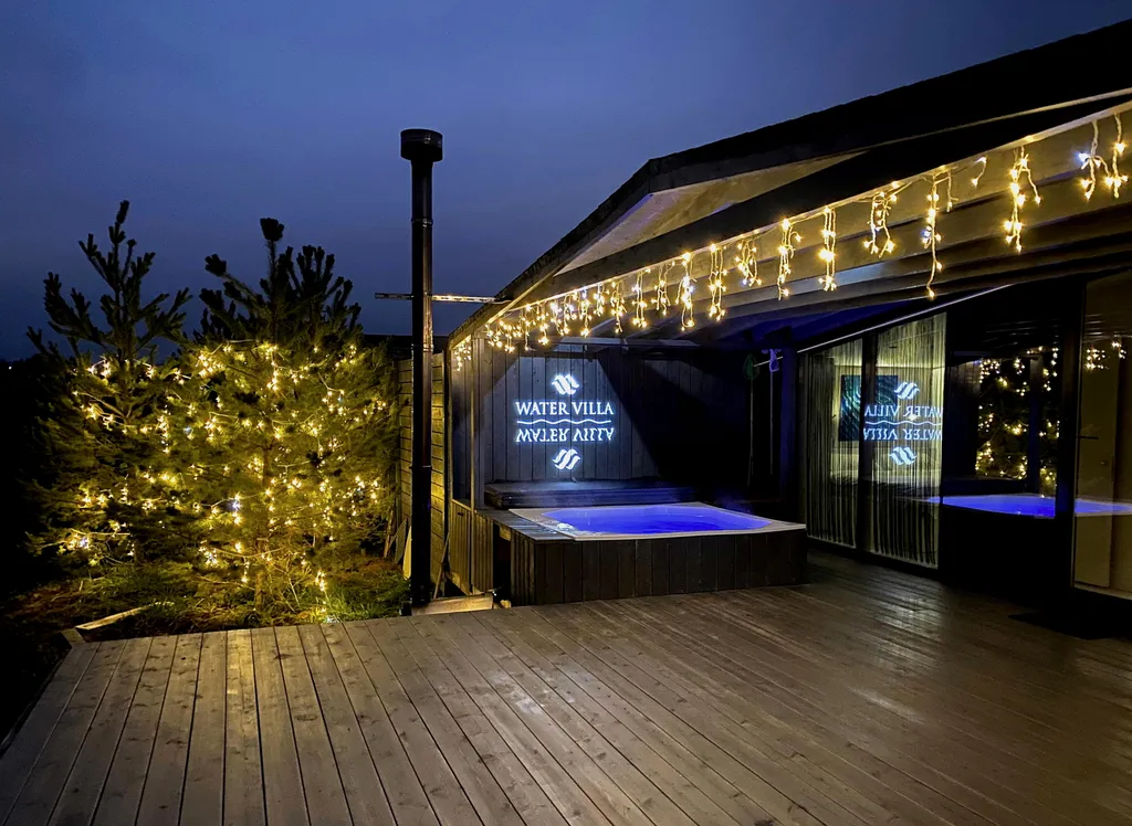 Эко-дом с горячей джакузи и профессиональным грилем на террасе