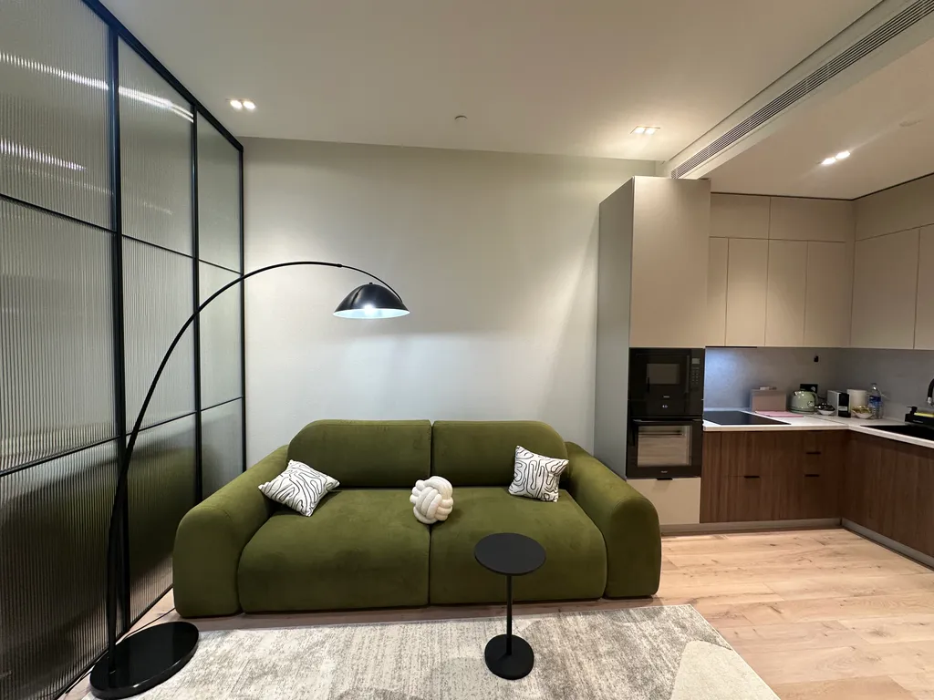 Квартира Квартира Прекрасная студия с панарамными окнами в центре столицы — Москва