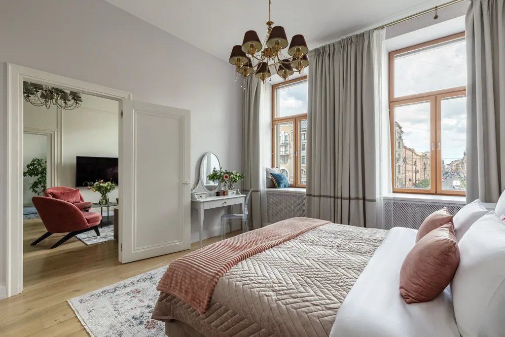 Квартира Квартира У реки Фонтанки с видом на Собор — Санкт-Петербург