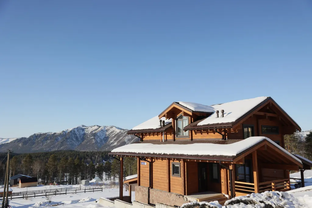 Коттедж Комфортный современный дом в горах Алтая ждет вас. — Озёрное