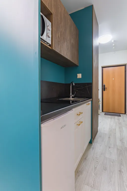 Стильная студия с видом на озеро