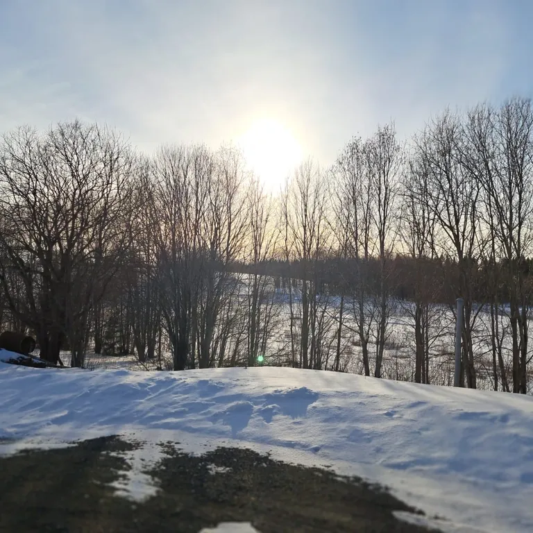 Уютный домик с видом на закат