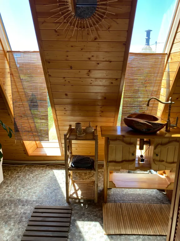 Nelmanhouse домик афрейм с джакузи и баней и видом на море