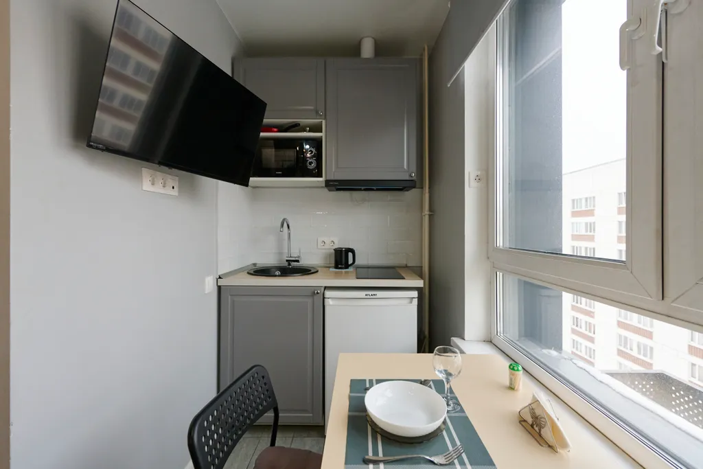 Квартира Квартира Уютная новая студия у метро — Москва