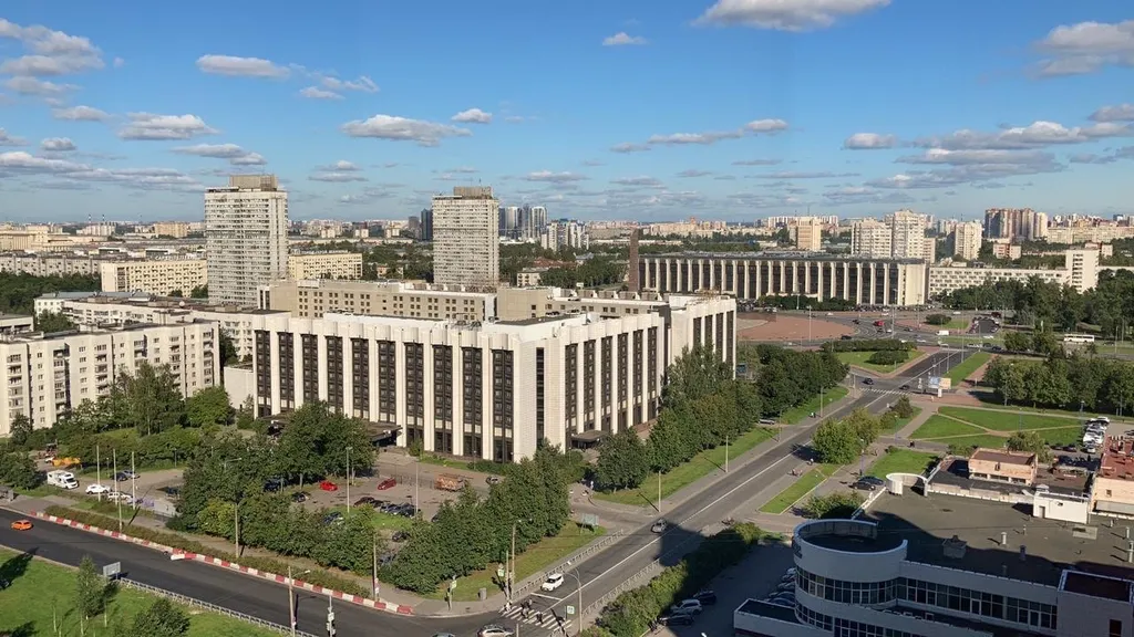 Квартира Квартира Видовая студия Огни Города у метро Московская — Санкт-Петербург