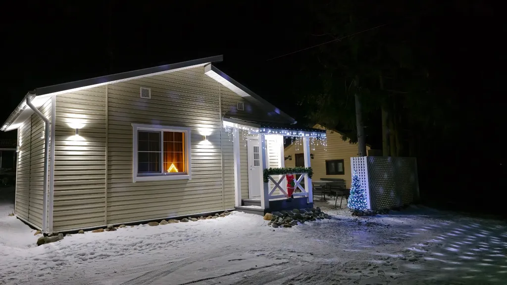 Дом с русской жаркой баней в Карелии