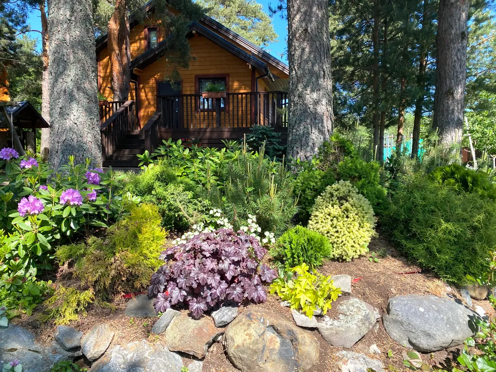 Домик в живописном месте на берегу Ладожского озера