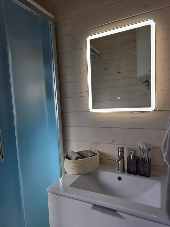 Уютный дом с баней у березового леса