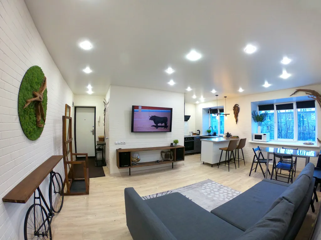 Комфортная современная квартира 7 минут пешком до склона