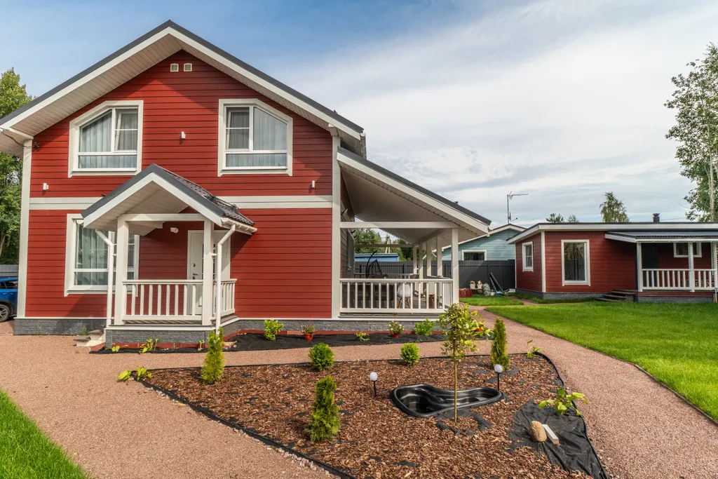 Большой семейный коттедж с русской баней — аренда посуточно в Васкелово