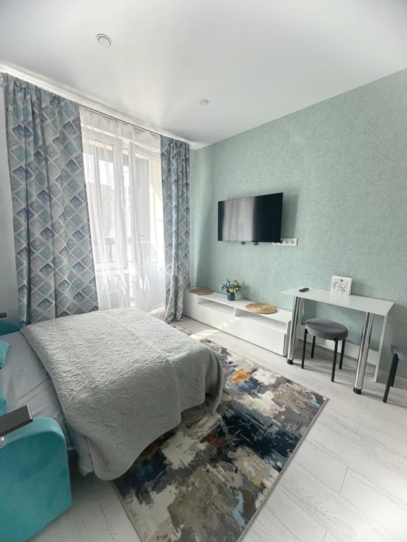 Современная студия в ЖК Эко Бунино с балконом