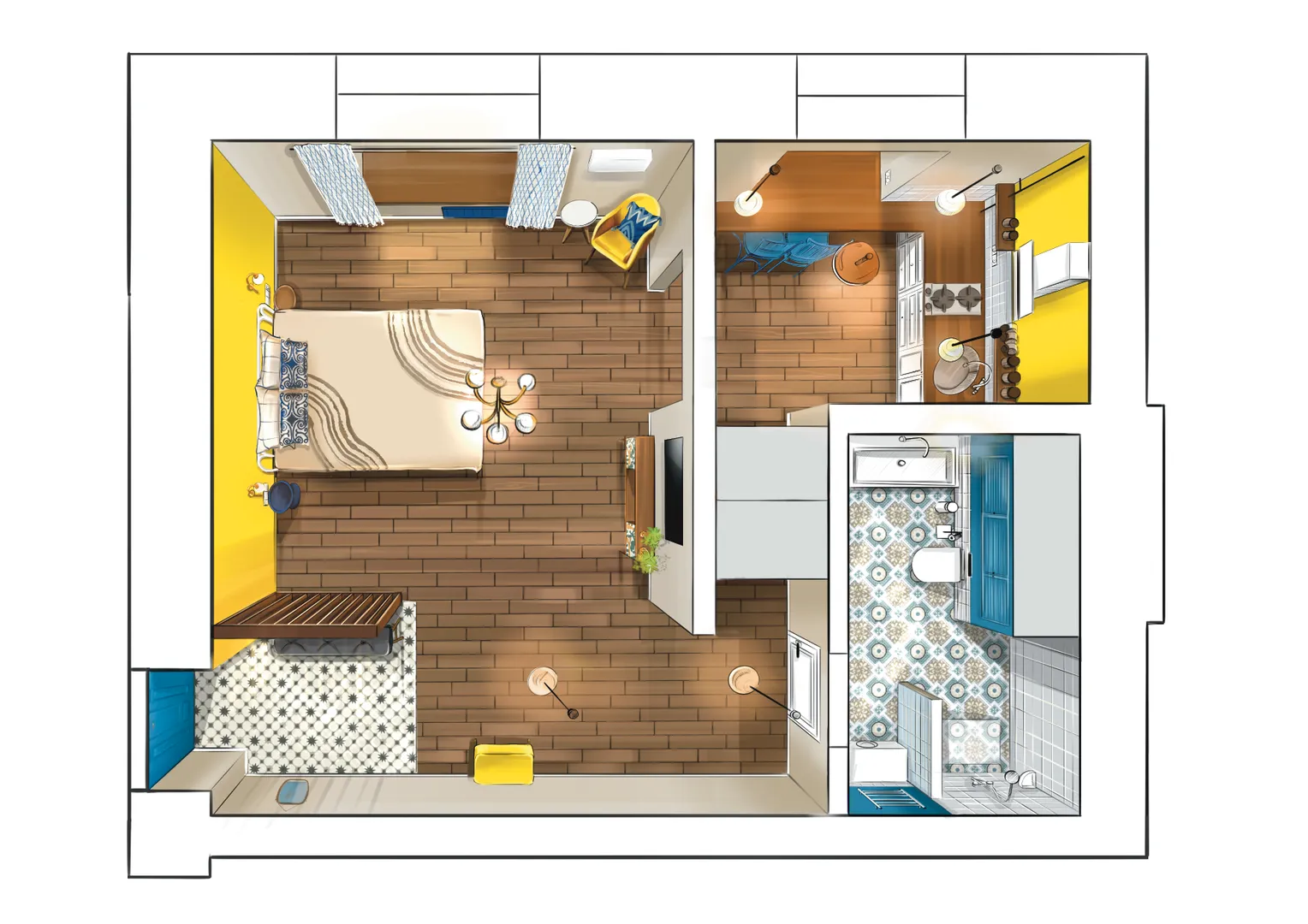 3D план квартиры