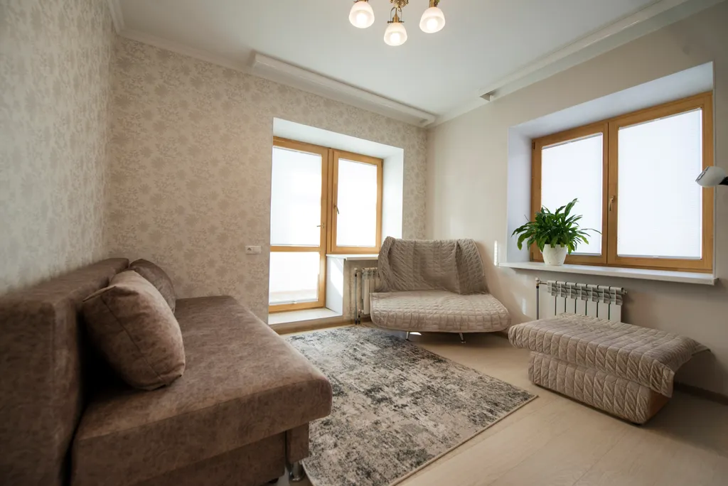 Двухкомнатная квартира с новым ремонтом и видом на реку