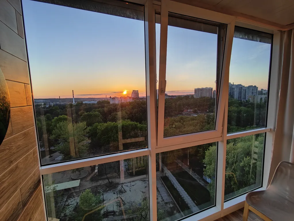 Центр города с видом на парк