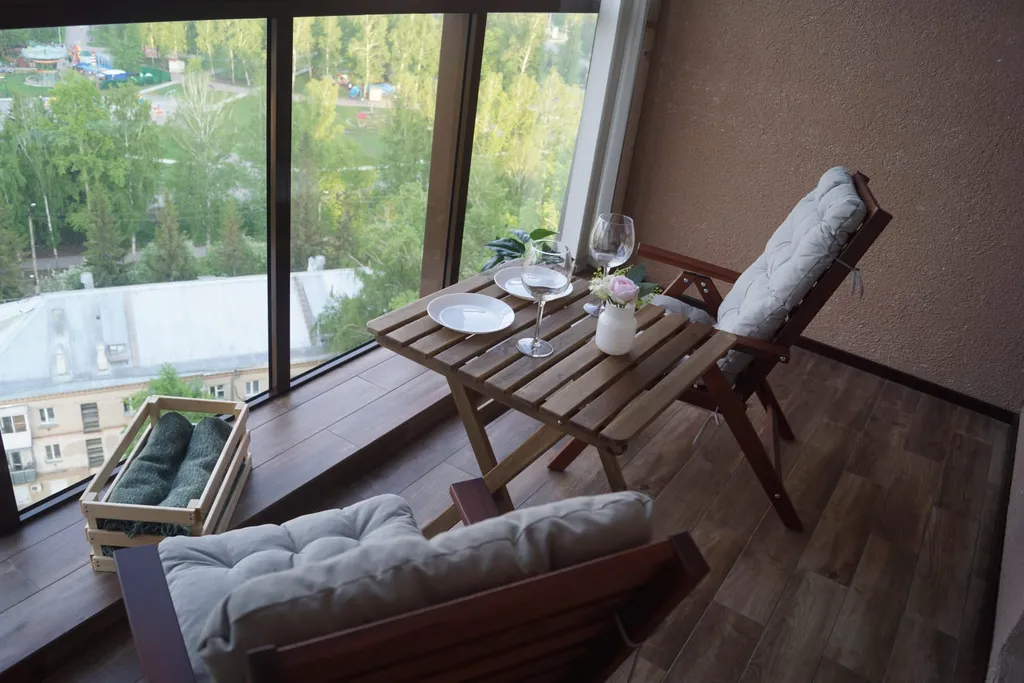 Апартаменты с потрясающим панорамным видом с 13 этажа