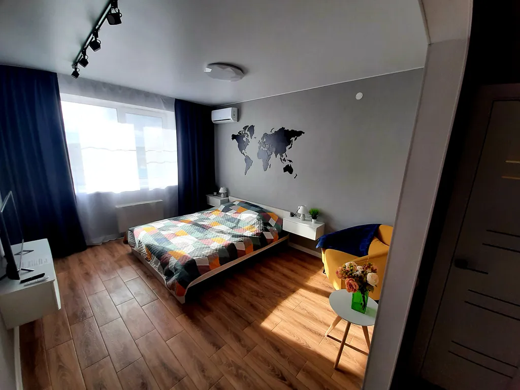 Уютная квартира с современным ремонтом, в новом доме.