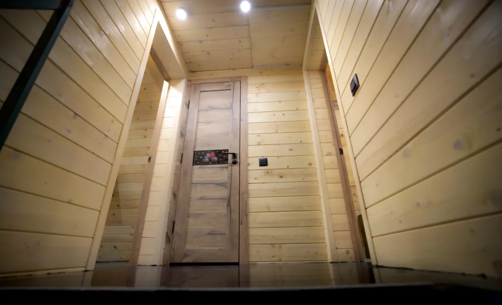 Дом в стиле A-frame с сауной