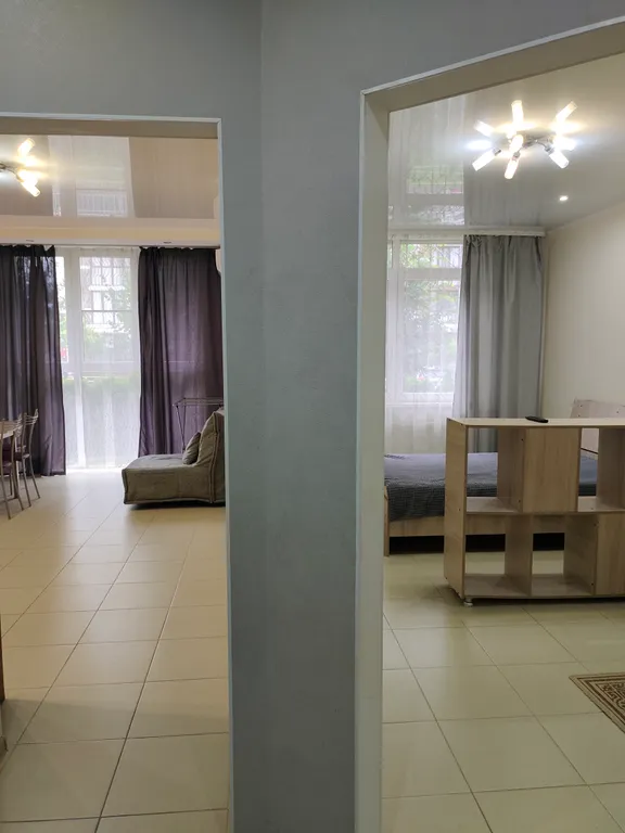 Квартира Просторная квартира с хорошими детскими площадками — Анапа