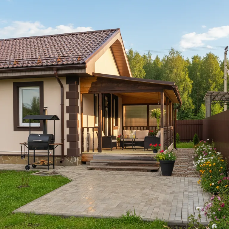 Коттедж Уютный дом с банькой для семейного отдыха — Воскресенское