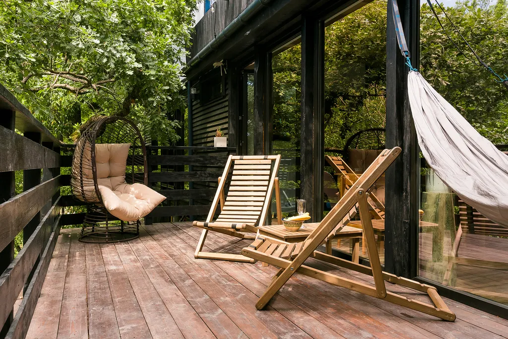 Панорамные апартаменты делюкс с террасой и видом на парк