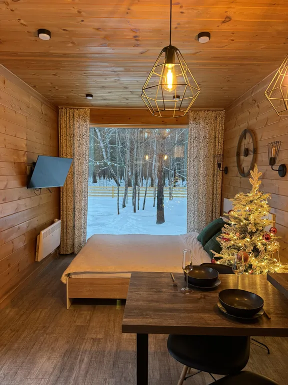 Двухместный 2 домик в лесу