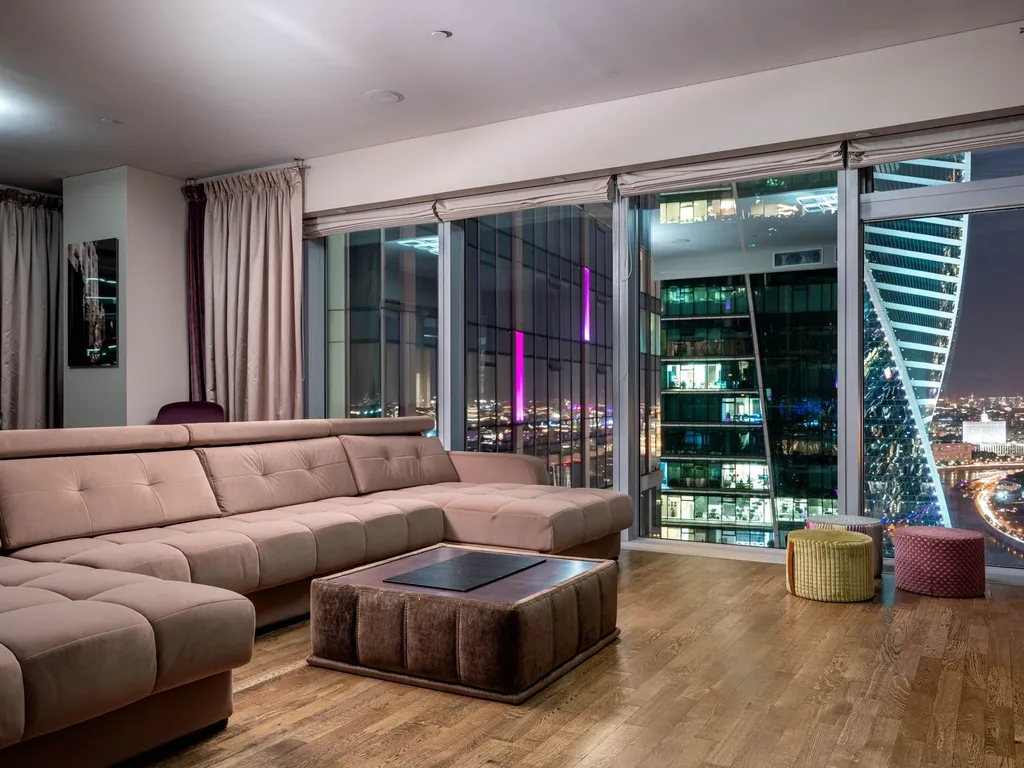 Апартаменты Москва Сити вид - золотой угол