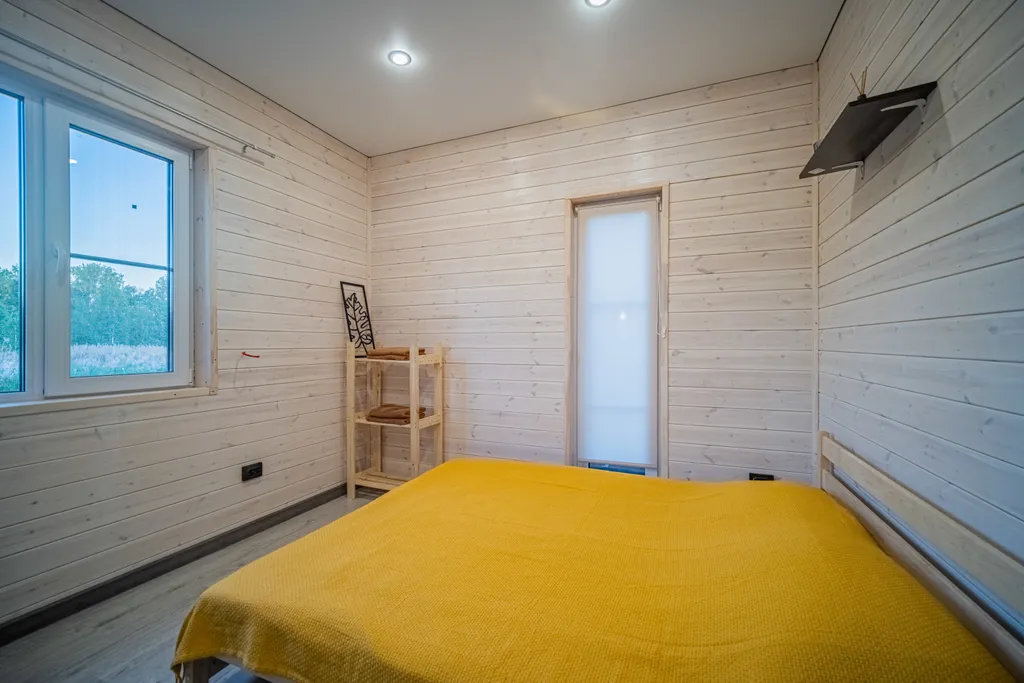 Уютный барн хаус с большими панорамными окнами Барн 4