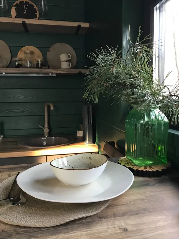 Домик с видом на лес с купелью