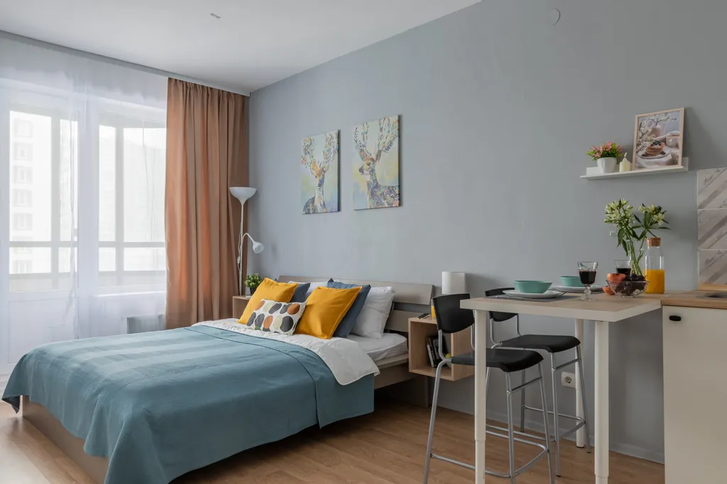 Просторная студия в шаговой доступности от метро Девяткино