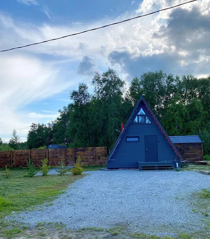 Уютный скандинавский домик у леса