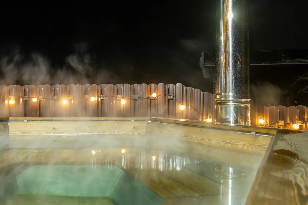 Уютный дом с чаном для большой компании