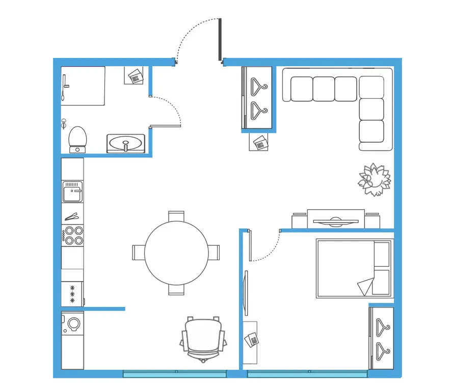 Евродвушка дивный пляж